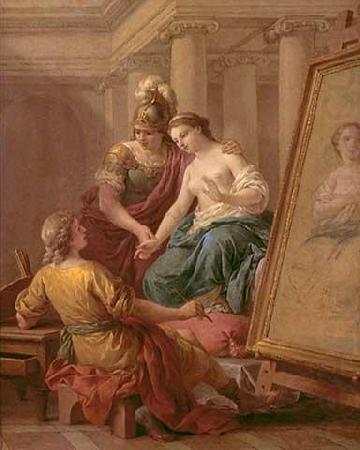 Louis Jean Francois Lagrenee Apelles verliebt sich in die Geliebte Alexander des Groben china oil painting image